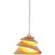 Pendelleuchte Snail Eisen Gold mit einzigartigem Design und warmem Licht in eleganter Form.
