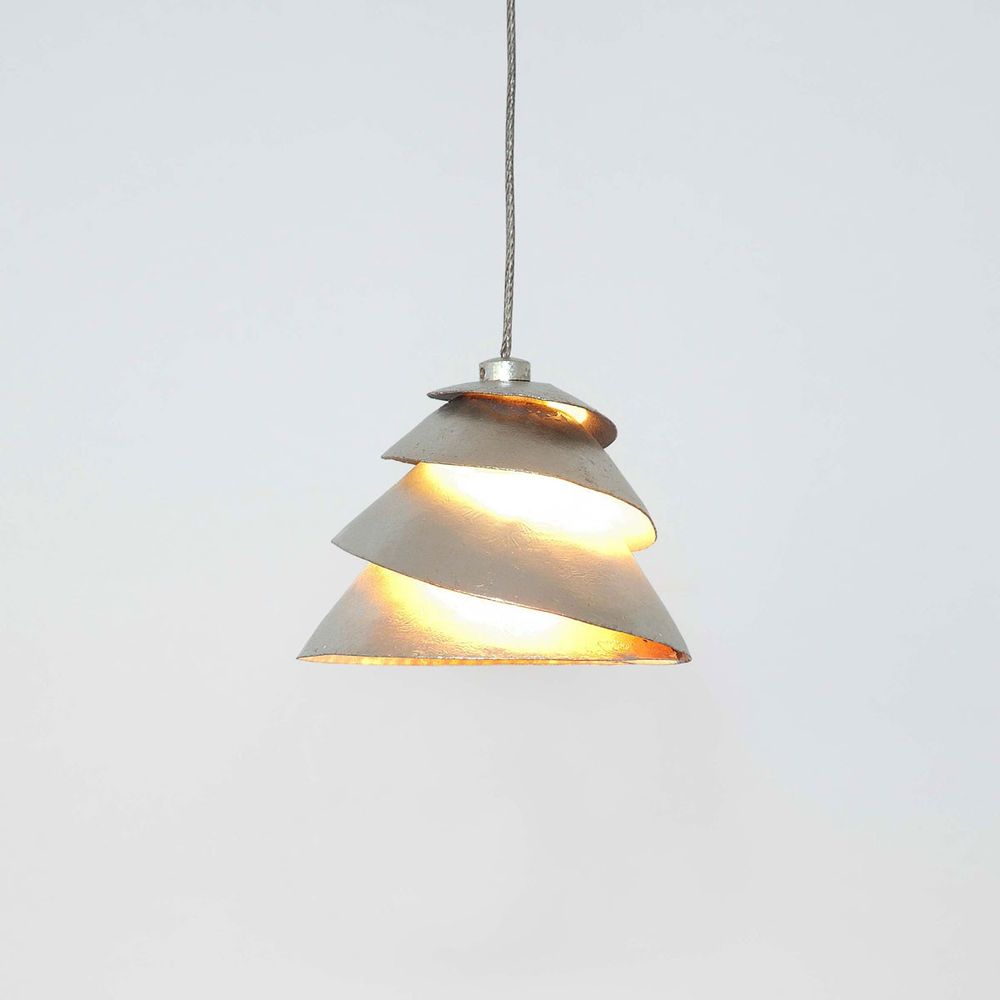 Pendelleuchte Snail Eisen Silber