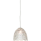 Pendelleuchte Lily Grande Eisen Silber