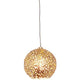 Pendelleuchte Cappuccino für 1-Phasenschiene Gold in runder, golden gestalteter Form mit durchlässigem Design.