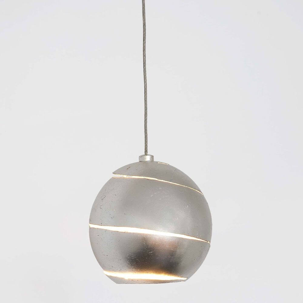 Pendelleuchte Suopare Eisen Silber