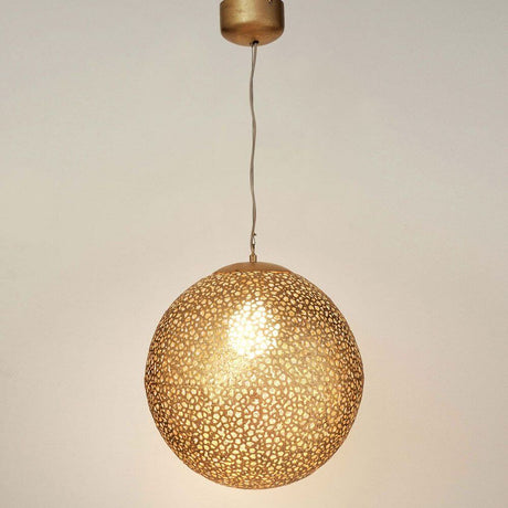 Suspension Utopistico Ø 40 cm dorée au design doré avec un aspect élégant et ajouré.