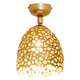 Deckenleuchte Girevole Eisen Gold mit goldener, dekorativer Lampenschirmgestaltung.