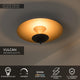 LED-Plafón Vulcan regulable Negro (4)