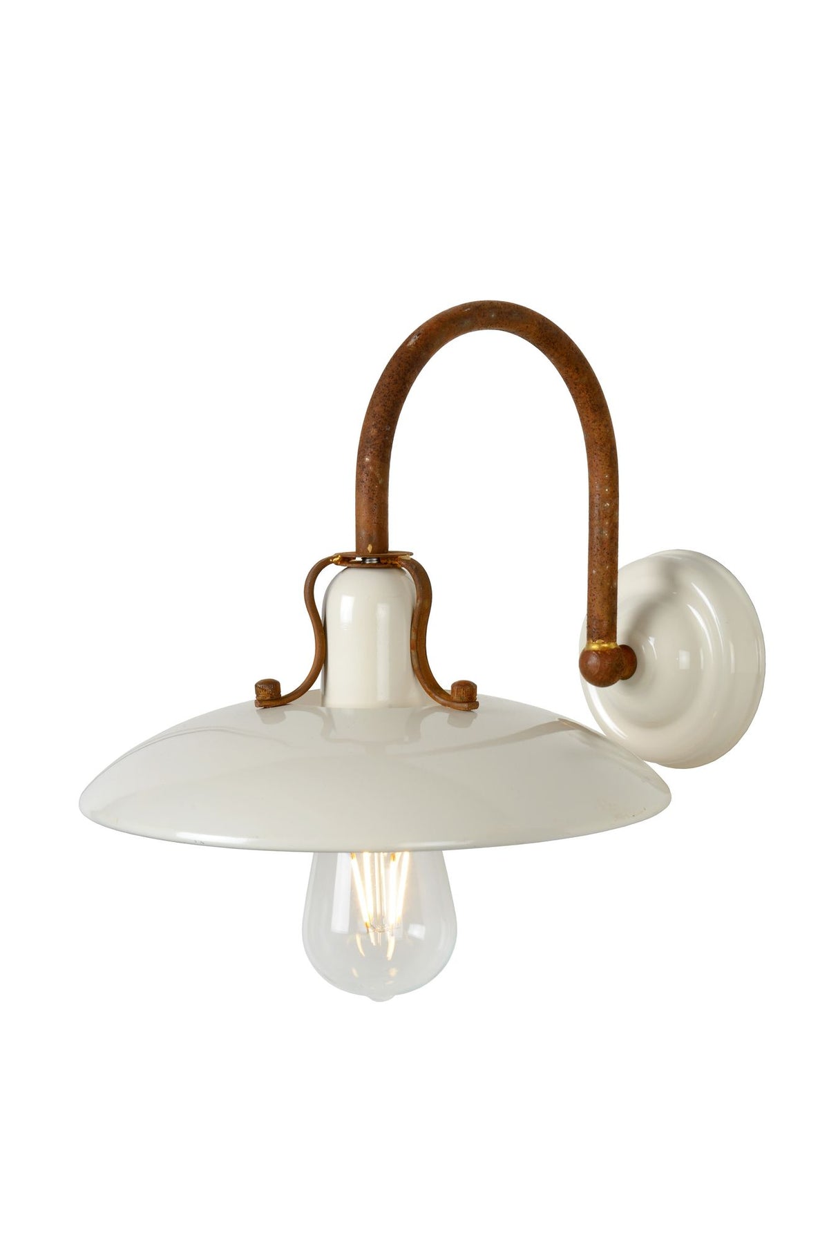 Wandleuchte Römer halbrund Beige (3)