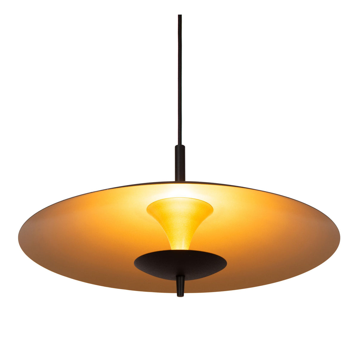 LED-Pendelleuchte Vulcan dimmbar Schwarz, Gold Ø 47cm (3)