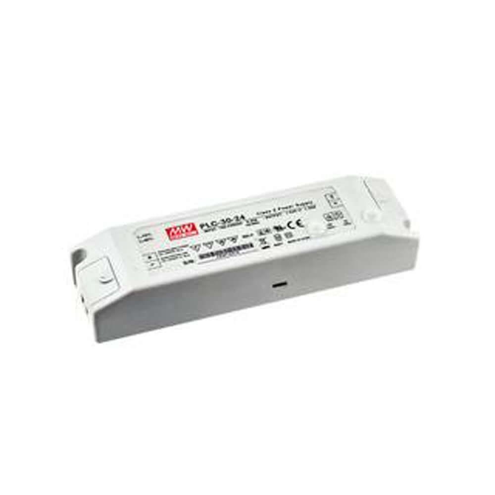 30W zertifiziertes Einbaunetzteil 24V IP20, PFC Schaltkreis, einstellbare Spannung und Strombegrenzung.
