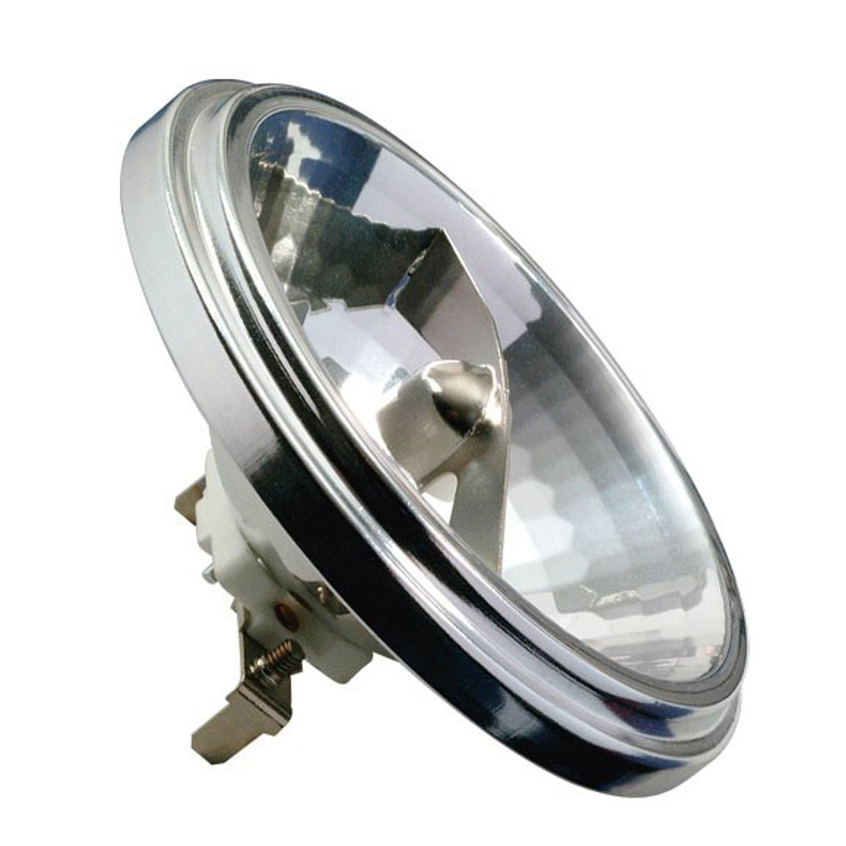 HV Halogen Reflektor AR111 24° 75W G53 12V 111mm Silber