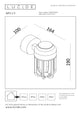 LED-Außenwandleuchte Wells IP54 Rostfarben (4)