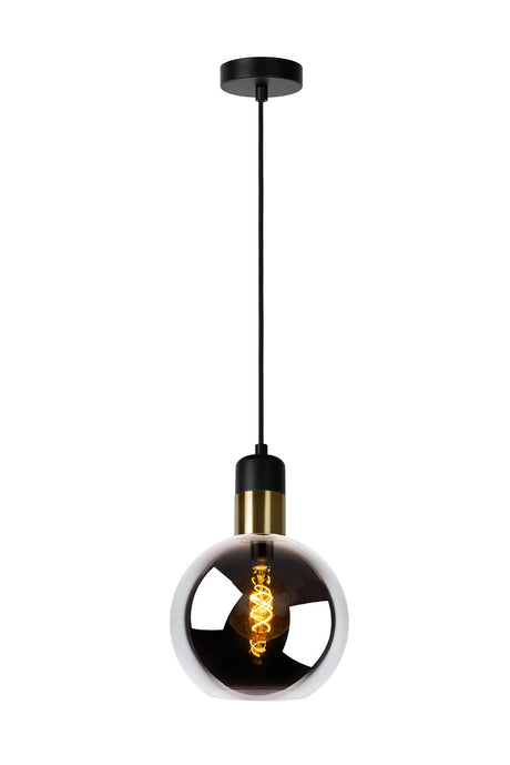 Pendelleuchte Julius mit rauchgrauem Glasschirm Ø 20cm (2)