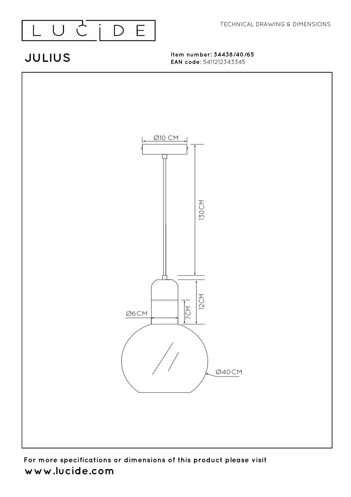 Pendelleuchte Julius Glas Ø 40cm (7)