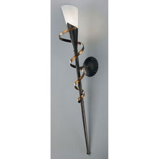 Fackel rost-antik Spirale Gold 86cm