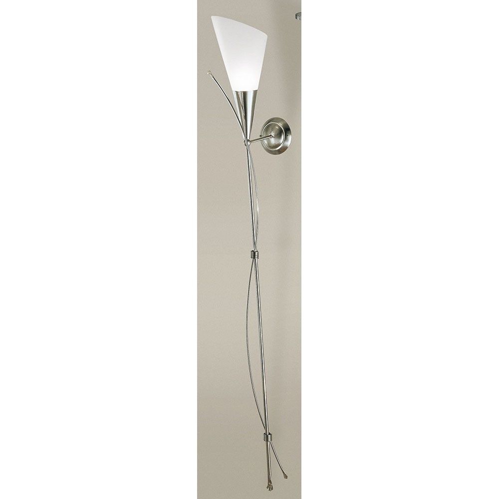 Torch large brushed nickel 163cm