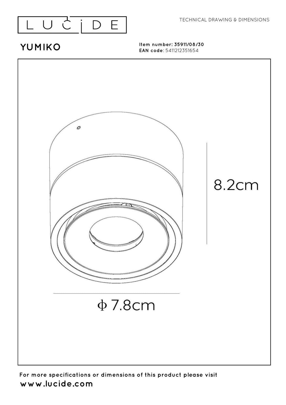 LED-Deckenspot Yumiko dimmbar drehbar (5)