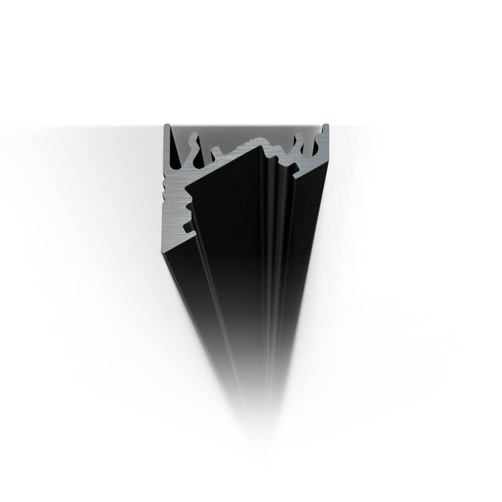 Aufbau-Eckprofil 30° 200cm Schwarz für LED-Strips