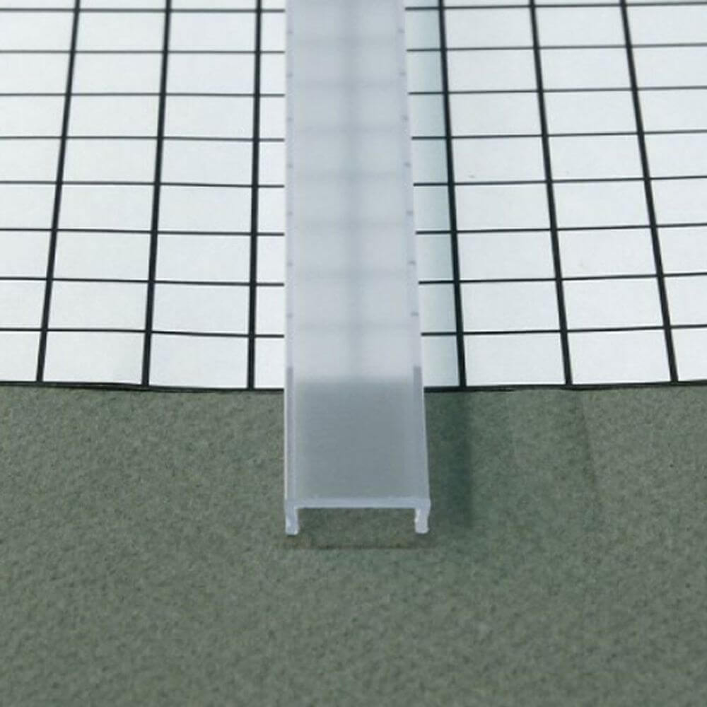 Abdeckung eckig 200cm Typ F Klar