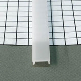 Abdeckung eckig 200cm Typ F Opalweiss
