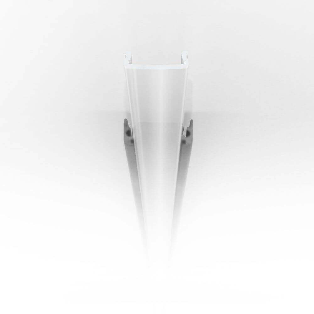 Abdeckung eckig 200cm Typ F Opalweiss