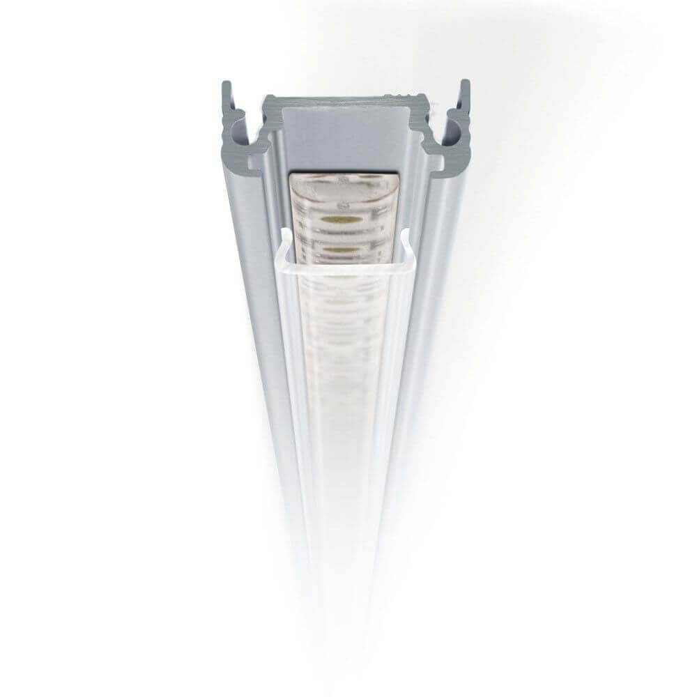 Abdeckung eckig 200cm Typ F Opalweiss