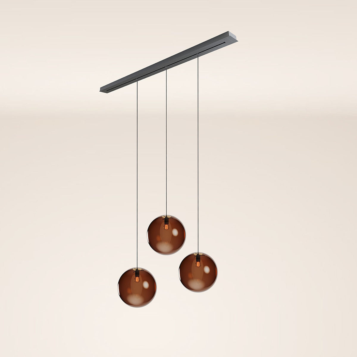 s.luce Lampada da tavolo Orb a 3 luci 160cm Ø 3x40