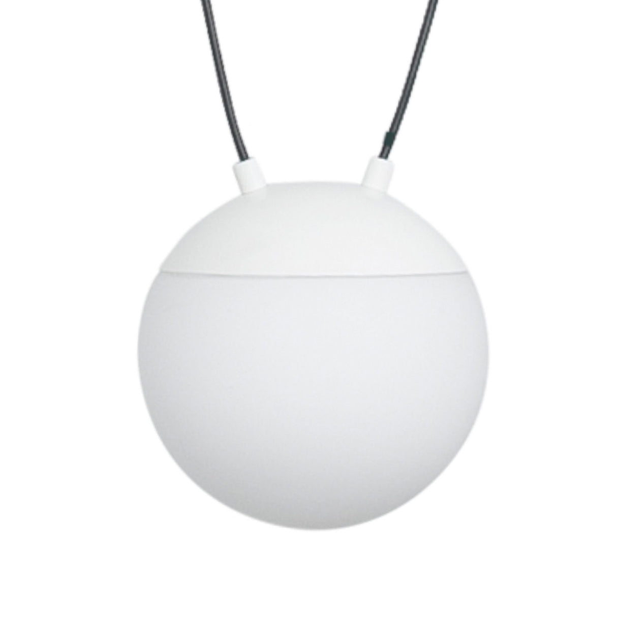 3er-Hängeleuchte Mine Space Dunkelgrau, moderne Pendelleuchte mit kugelförmigem Design und weißen Diffusor.