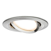 Set de 3 spots encastrés Coin Slim ronds en fer, à intensité variable et orientables, au design moderne.
