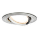 3er LED Einbauleuchten-Set Coin Slim rund Eisen dimm- & schwenkbar in modernem Design.
