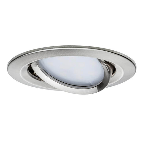3er LED Einbauleuchten-Set Coin Slim rund Eisen dimm- & schwenkbar in modernem design