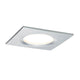 3er LED Einbauleuchten-Set Coin Slim IP44 eckig 6,8W Alu Dimmbar in Aluminium-Design, ideal für Deckeninstallationen.