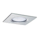 3er LED Einbauleuchten-Set Coin Slim IP44 eckig 6,8W Alu Dimmbar flache Deckenleuchte mit modernem Design.