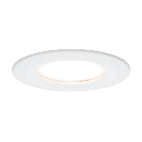 Kit de 3 luminaires encastrés Coin Slim LED rond 6,8W blanc dimmable dans une version plate et ronde