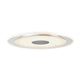 Elegante 3er LED Einbauleuchten aus Aluminium Satin mit warmweißer Beleuchtung für stilvolle Räume.