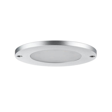3er Möbelaufbauleuchten-Set Leaf LED Alu-Gebürstet mit superflachem Gehäuse für platzsparende Beleuchtung.