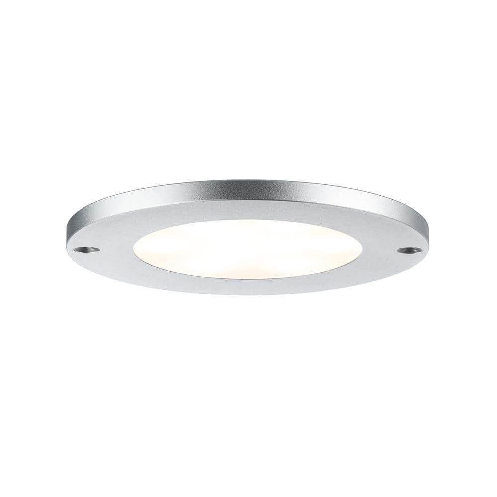 3er Möbelaufbauleuchten-Set Leaf LED Alu-Gebürstet im superflachen Design für enge Räume.