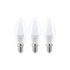3er-Set E14 LED Kerze 4W 2700K