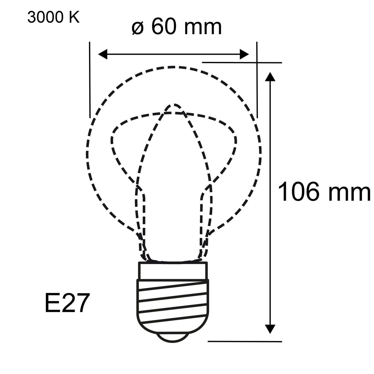 3er-Set LED E27 1055lm 5W 3000K