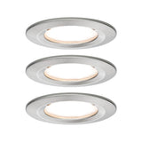 3 set lampada di installazione LED Nova intorno a 3 livelli Dimmable Iron-sprushed