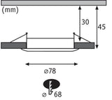 3 set lampada di installazione LED Nova intorno a 3 livelli Dimmable Iron-sprushed