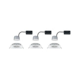3er-Set Einbauleuchte LED Nova eckig 3-Stufen Dimmbar Weiß