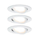 3er-Set Einbauleuchte LED Nova rund 3-Stufen Dimmbar Weiß - Flache LED-Leuchten in Weiß für dimmbares Licht