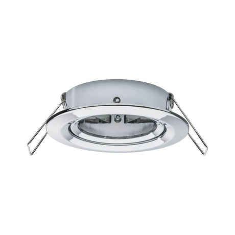 3er-Set Einbauleuchte LED Nova rund Chrom - flache Einbauleuchte mit Chrom-Oberfläche und LED-Modul.