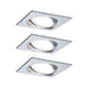 3er-Set LED Einbaulampe Nova Plus Coin Dimmbar 2700K Alu - modernes Design in Alu für effiziente Beleuchtung.
