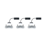 Juego de 3 focos empotrables LED Nova Plus Coin Regulable 2700K aluminio