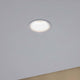 3er-Set LED Einbaulampen Cymbal Coin Warmdimmfunktion IP44 Weiß in minimalistischer, randloser Ausführung.