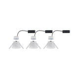 3er-Set LED Einbaulampen Cymbal Coin Warmdimmfunktion IP44 Weiß