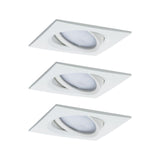 Juego de 3 focos empotrables LED Nova Plus Coin regulables 2700K Blanco