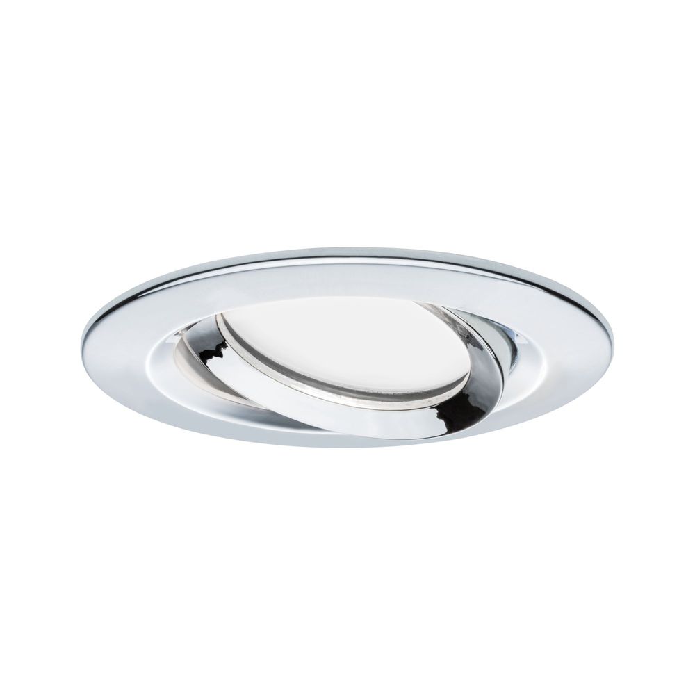 Juego de 3 focos empotrables LED Nova Plus Coin Regulable IP65 2700K Cromo
