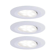 3er-Set LED Einbauleuchten Calla IP65 3-Stufen White-Switch Weiß, weiße Einbaustrahler im 3er-Set