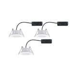 3 Set LED Éclairage encastré Calla IP65 3 Niveaux White-Switch White