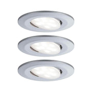 3 set led inbouw lichten calla ip65 swiveling 4000k chrome-match